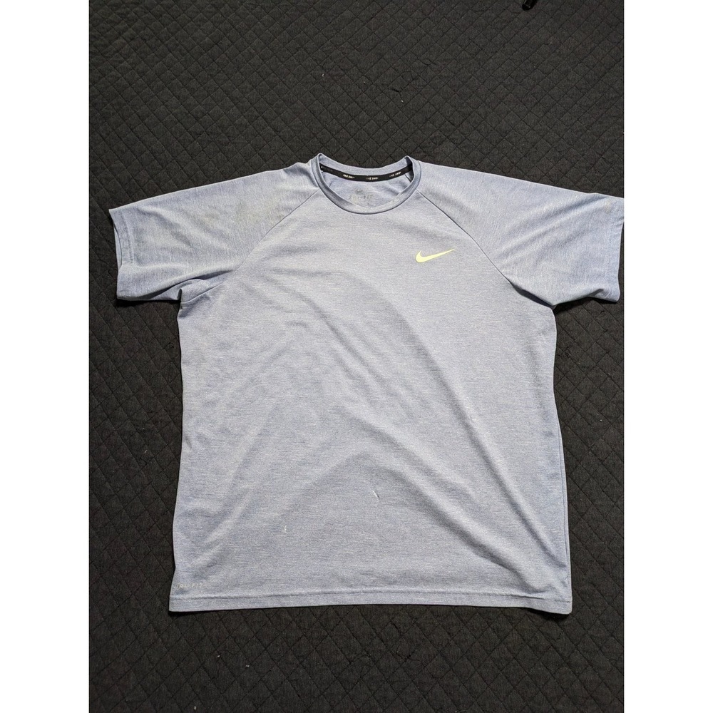 Nike Swim Surfing Rash Guard Shirt Dri-FIT Rashguard Mens XL Blue Quick Dry